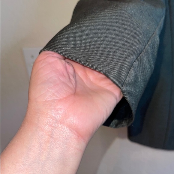 Kasper Gray Double-Breasted Blazer with Notched Lapels - Picture 3 of 16